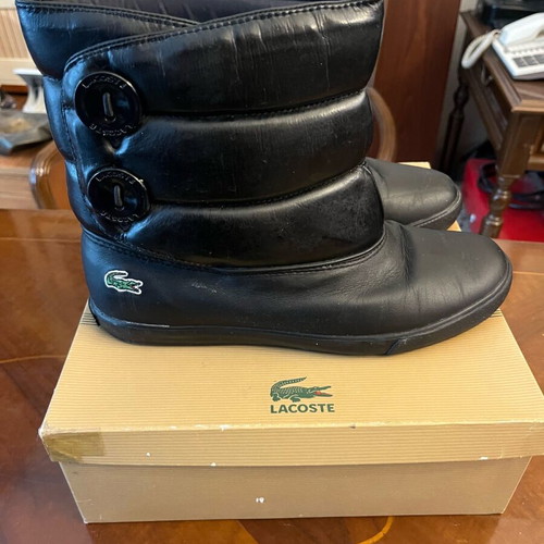 Lacoste boots size 38 black like new