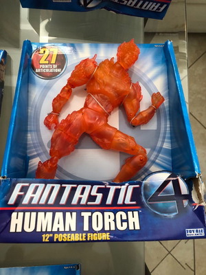 Human Torch Flame On (Chris Evans) φιγούρα 12 ιντσών καινούργια με 27 σημεία άρθρωσης