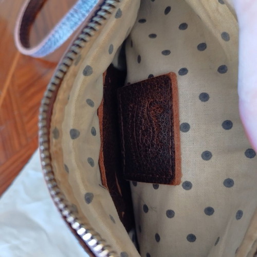 Senso Di Lusso Boho leather crossbody shoulder bag, brown