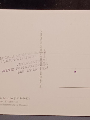Murillo 1269 postcard new