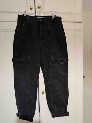 Bershka black jeans with pockets like new, size M