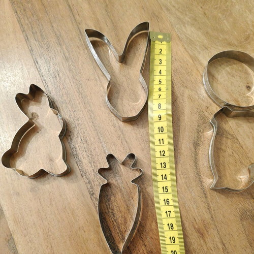 Metal cookie cutters set of 5 stainless steel