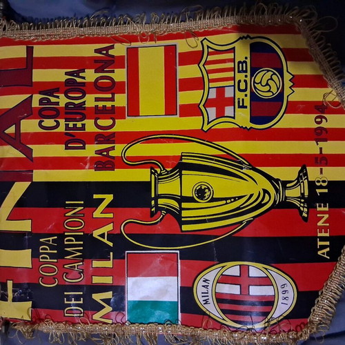 Champions League 94 Final Banner Milan - Barcelona used