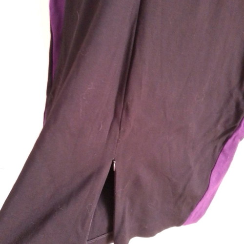 Rocco Barocco dress new, black with purple, size L