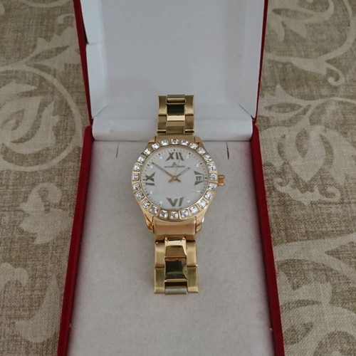 Jacques Lemans women's wristwatch Rome 1-1517ZC like new, gold color