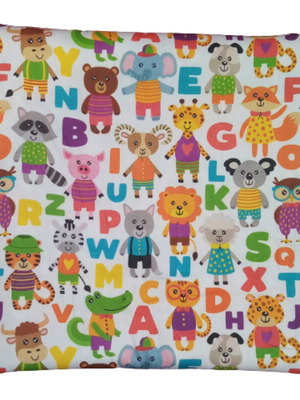 Children's placemat happy animals at school made to order