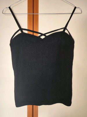 Black Bershka camisole used, size M