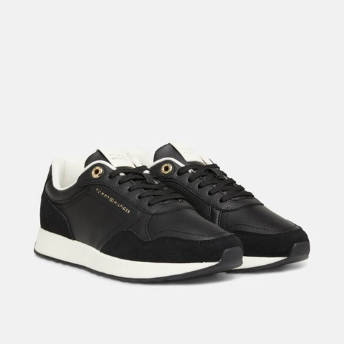 Tommy Hilfiger leather sneakers size 38, black