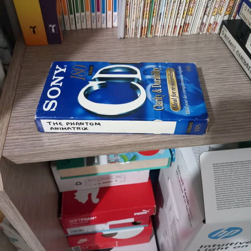 Video cassette copied with Phantom and Animatrix