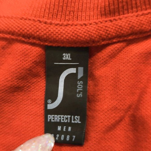 Long-sleeve shirt 100 cotton used, red, XXL