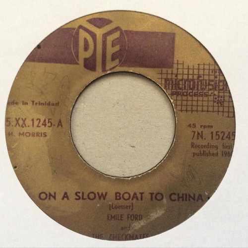 Emile Ford And The Checkmates On A Slow Boat To China 7'' used, rock