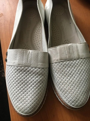 Abeba women's shoes new, natural leather, gray, size 38