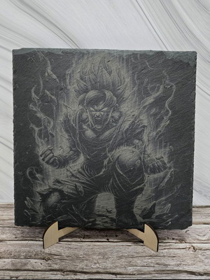 Engraved volcanic tile Dragon Ball new, 20x20 cm