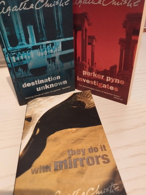 Agatha Christie books like new, 3 English novels