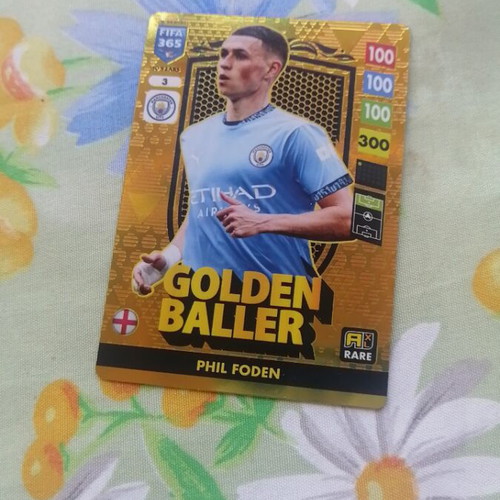 Golden Baller Phil Foden sticker card like new