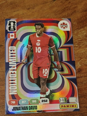Panini Adrenalyn XXL Jonathan David card like new