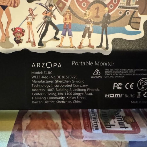 Arzopa Portable Monitor 2.5K 60Hz like new