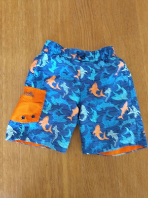 UV Skinz kids' swimwear used, size 110 cm, age 5, blue and orange