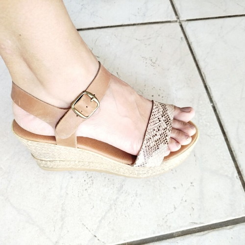 Espadrilles women's sandals size 41 beige like new