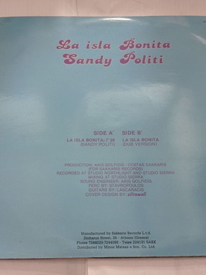 Винилов запис Sandy Politi La Isla Bonita нов