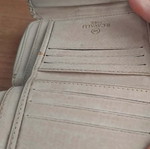 Leather wallet snake pattern beige like new