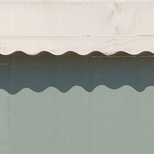 Awnings with mechanism used, set of three, various sizes