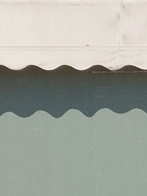Awnings with mechanism used, set of three, various sizes