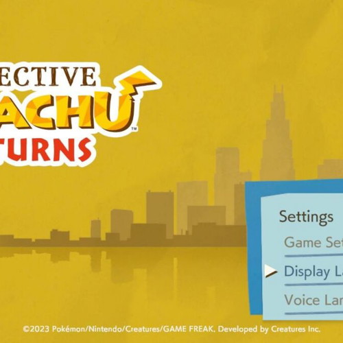 Detective Pikachu Returns Nintendo Switch game like new, adventure