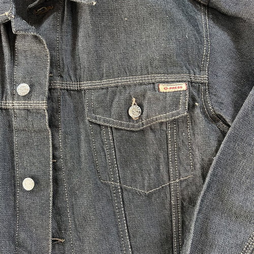 Men's denim jacket like new, size Medium, gray