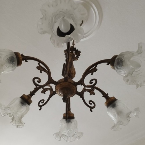Vintage Brass Chandelier 6-light | Genuine Brass | Custom Order
