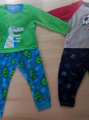 Boys' pajamas 1.5-2 years fleece and cotton