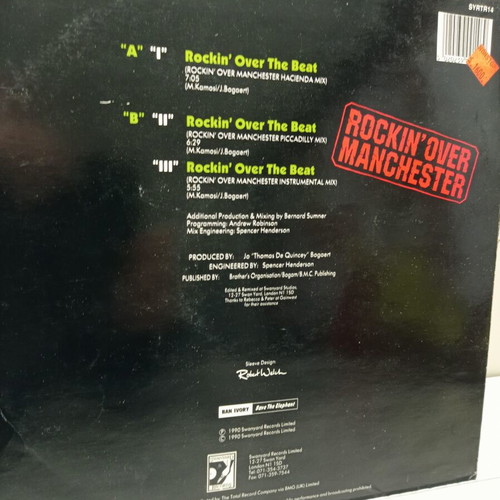Technotronic 2XLP Pump Up The Jam & Rockin' Over Manchester like new