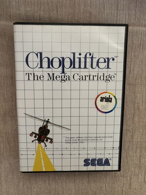 Choplifter Sega Master System game complete