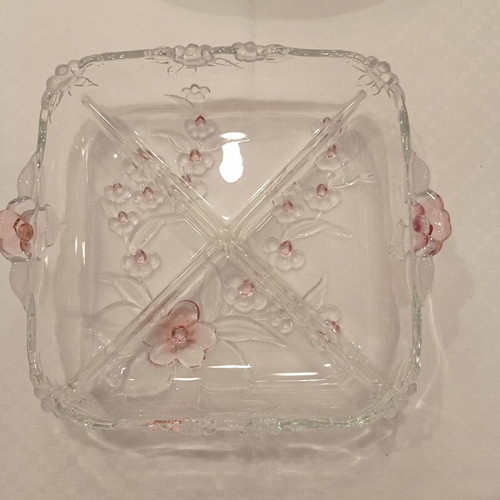 Φοντανιέρα κρυστάλλινη συλλεκτική Mikasa blossom 4 θέσεων αμεταχείριστη
