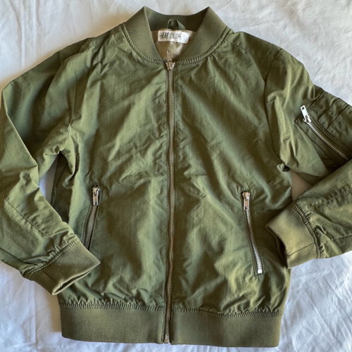 H&M Kids Light Jacket Like New, Green, 128 cm