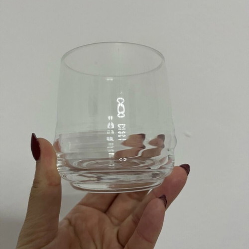 Low glass tumblers like new, set of 8