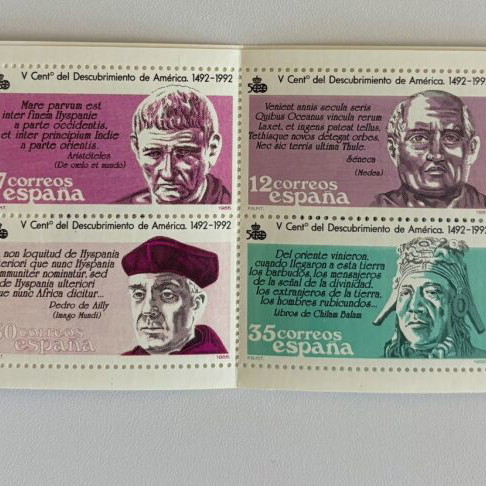 Spanish Stamp Carnet 1986 used, 500th Anniversary of America Discovery