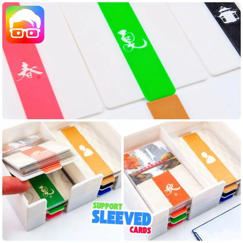 Iki Board Game Organizer with Thematic Lids, New