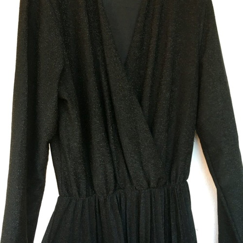 Black shiny dress L/XL like new