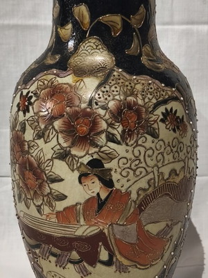 Handmade clay vase like new, 31 cm height, 46 cm circumference
