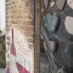 Handmade Vintage Decoupage Wooden Cutting Board Wall Decor "Vino Rosso"