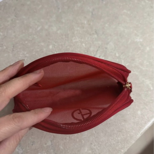 Armani toiletry bag red like new