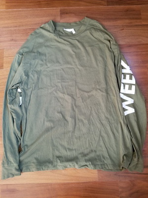 Asos Weekend Collective Oversized μακρυμάνικο T Shirt Τοπ γυναικείο χακί small μεταχειρισμένο