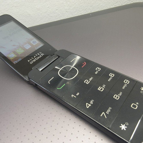 Alcatel mobile phone, brown