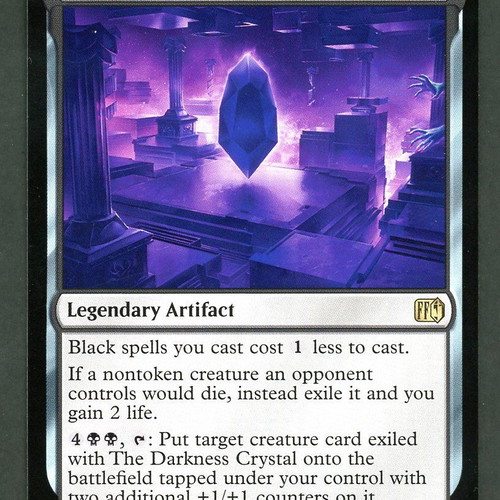 MTG Final Fantasy The Darkness Crystal Magic The Gathering card