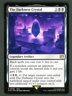 MTG Final Fantasy The Darkness Crystal Magic The Gathering card