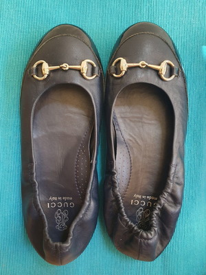 Gucci μπαλαρίνες για κορίτσια ν.33 σαν καινούργιο, σκούρο μπλε δερμάτινες