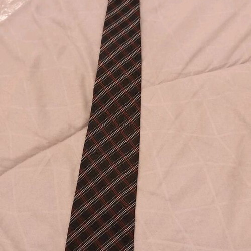 Cerruti 1881 tie new, black with red stripes