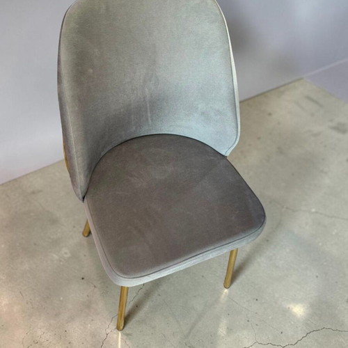 Dining Chair with Gold Metal Legs 50x90cm New