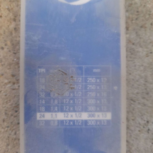 Lenox 300x13mm hacksaw blades new, American